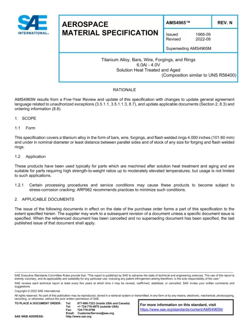 SAE AMS4965N pdf