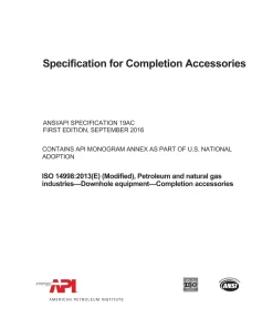 API Spec 19AC (R2022) pdf