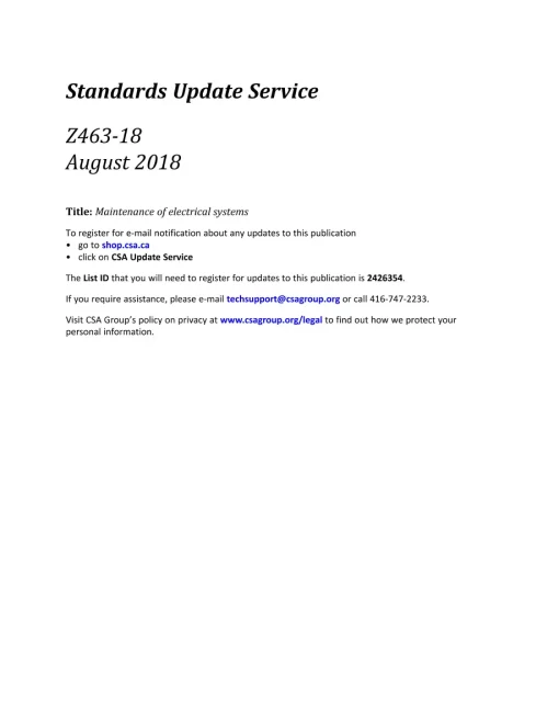 CSA Z463-18 (R2023) pdf