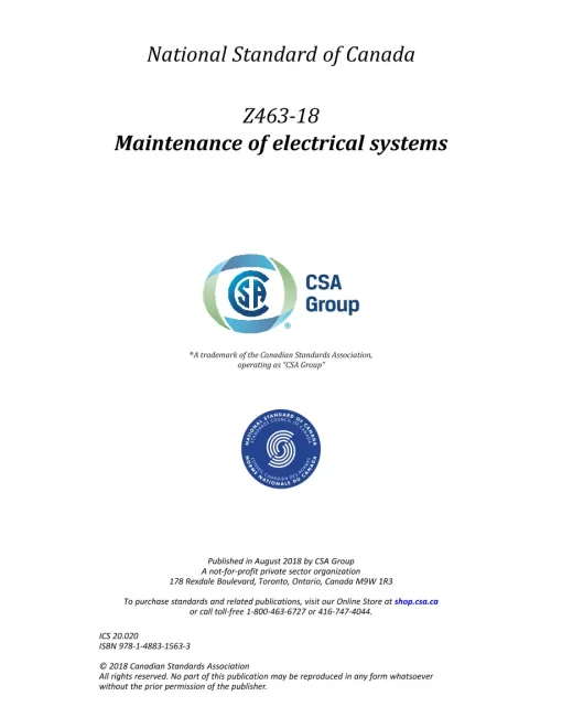 CSA Z463-18 (R2023) pdf