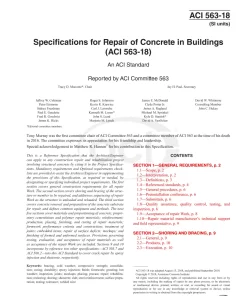 ACI 563M-18 pdf