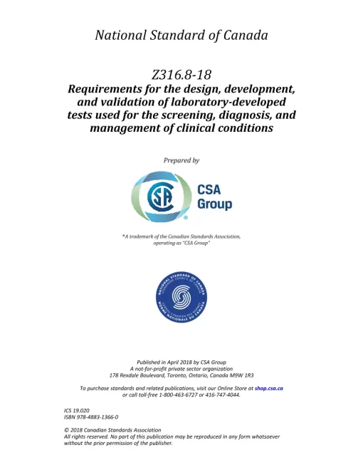 CSA Z316.8-18 (R2023) pdf