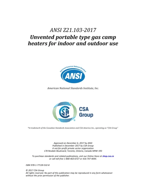 CSA ANSI Z21.103-2017 (R2022) pdf