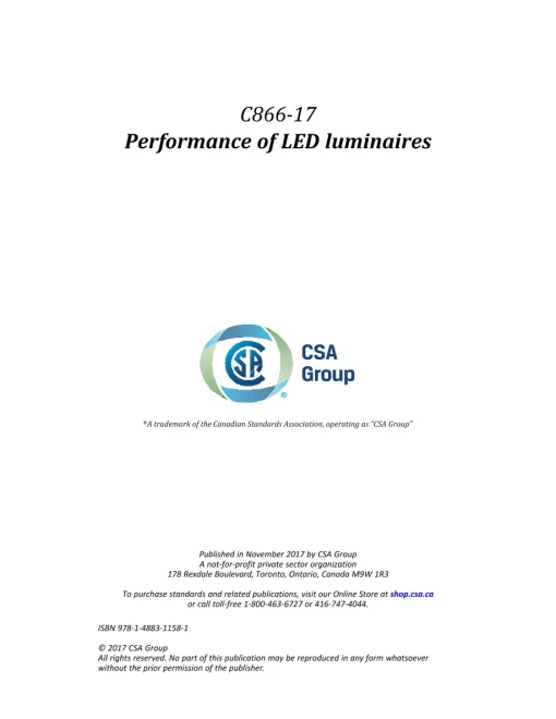 CSA C866-17 (R2022) pdf