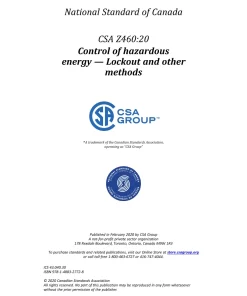 CSA Z460:20 pdf