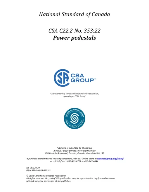 CSA C22.2 NO. 353:22 pdf