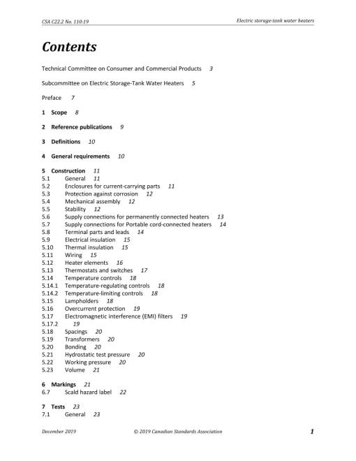 CSA C22.2 NO. 110:19 pdf