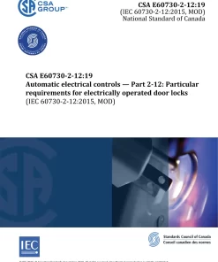 CSA E60730-2-12:19 (R2024) pdf