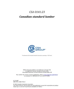 CSA O141:23 pdf