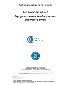 CSA C22.2 NO. 127:24 pdf