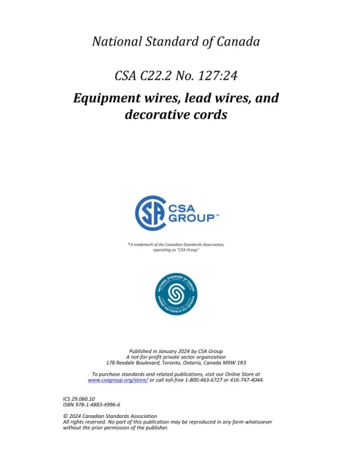 CSA C22.2 NO. 127:24 pdf