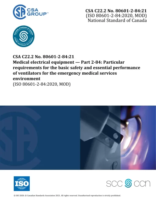 CSA C22.2 NO. 80601-2-85:21 pdf