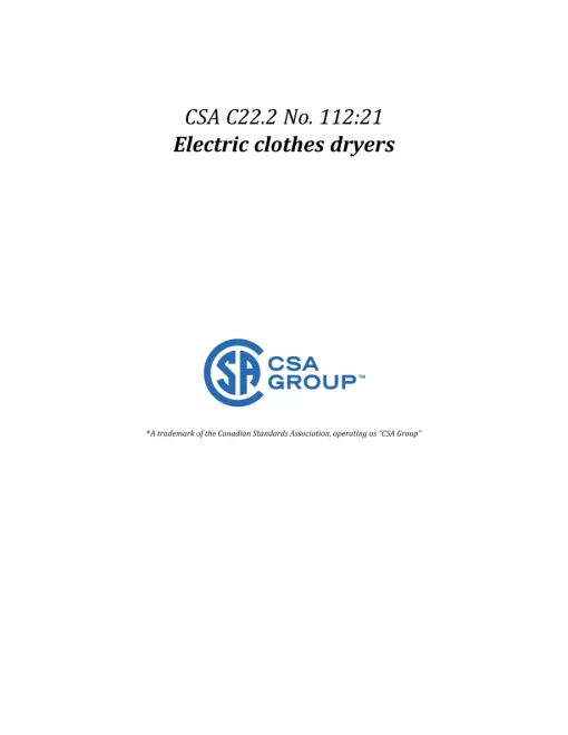 CSA C22.2 NO. 112-21 pdf