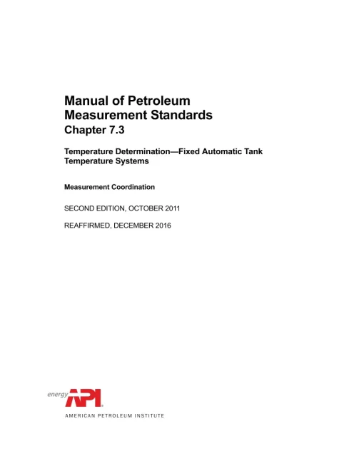 API MPMS Chapter 7.3 (R2021) pdf