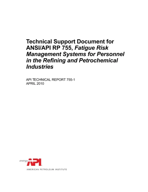 API TR 755-1:2010 pdf