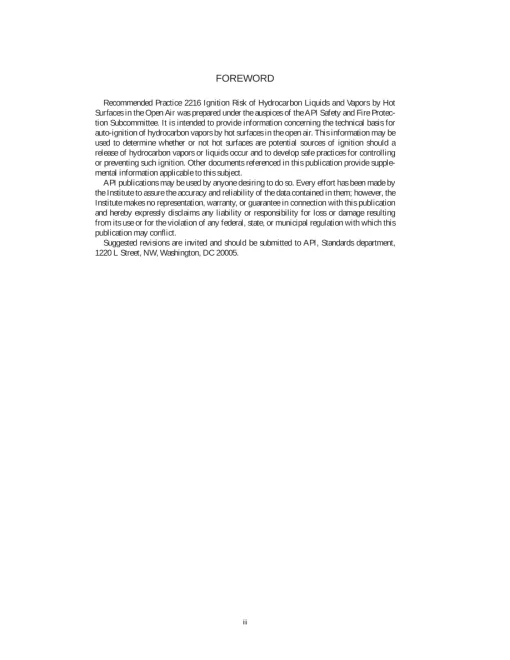 API RP 2216 (R2015) pdf