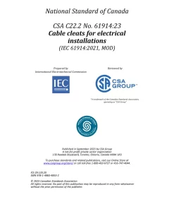 CSA C22.2 NO. 61914:23 pdf