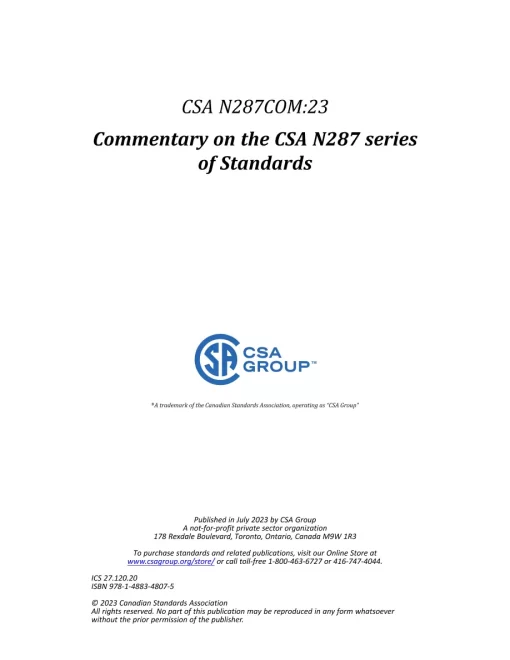 CSA N287COM:23 pdf