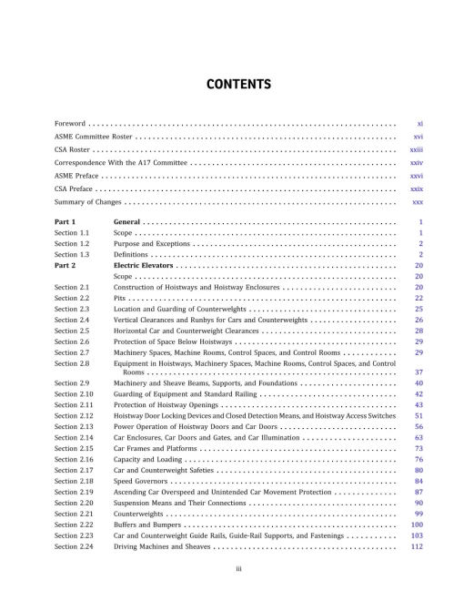 CSA B44:22/ASME A17.1-2022 pdf