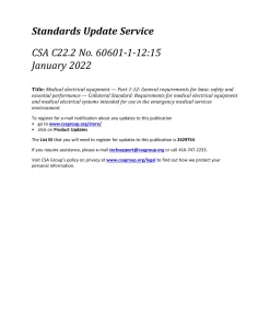 CSA C22.2 NO. 60601-1-12:15 (R2020) CONSOLIDATED pdf