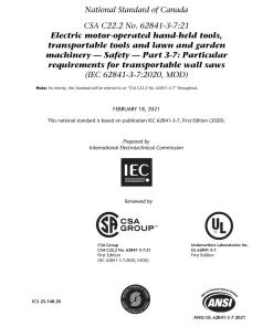 CSA C22.2 NO. 62841-3-7:21 pdf