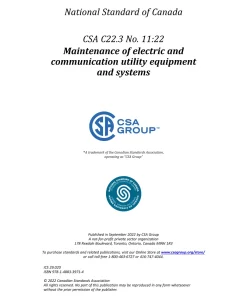 CSA C22.3 No. 11:22 pdf