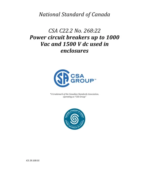 CSA C22.2 No. 268:22 pdf