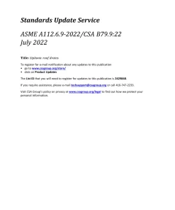 CSA B79.9:22/ASME A112.6.9-2022 pdf