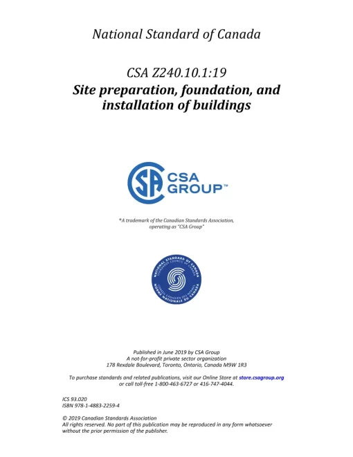 CSA Z240.10.1:19 pdf