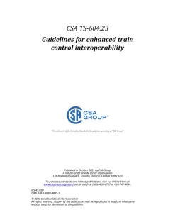 CSA TS-604:23 pdf