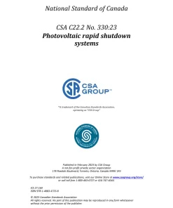 CSA C22.2 NO. 330:23 pdf