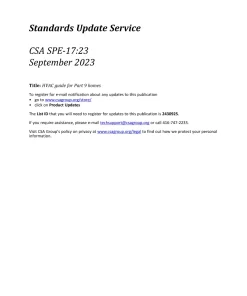 CSA SPE-17:23 pdf