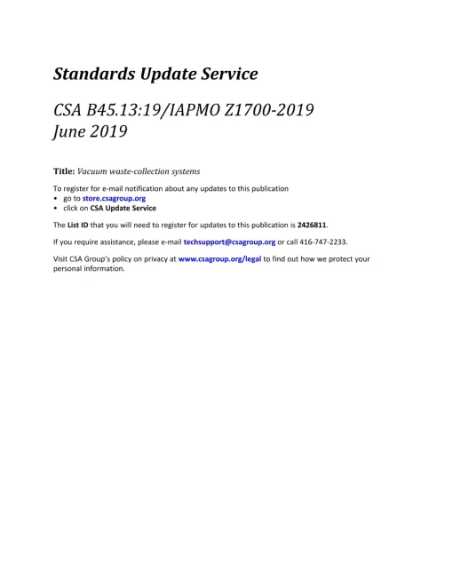 CSA B45.13:19/IAPMO Z1700-2019 pdf