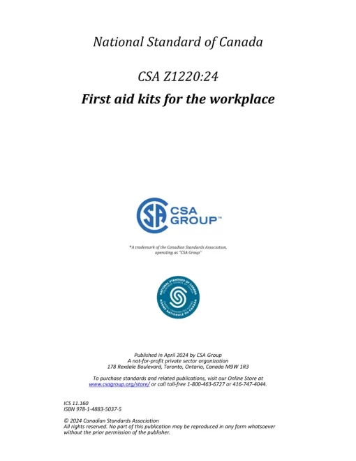 CSA Z1220:24 pdf