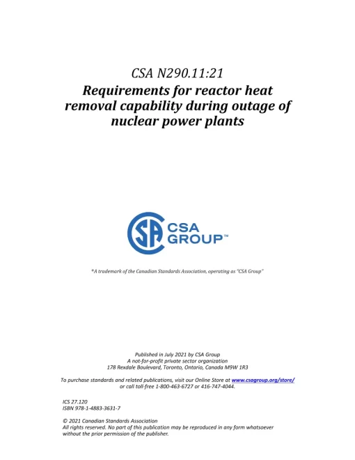 CSA N290.11:21 pdf