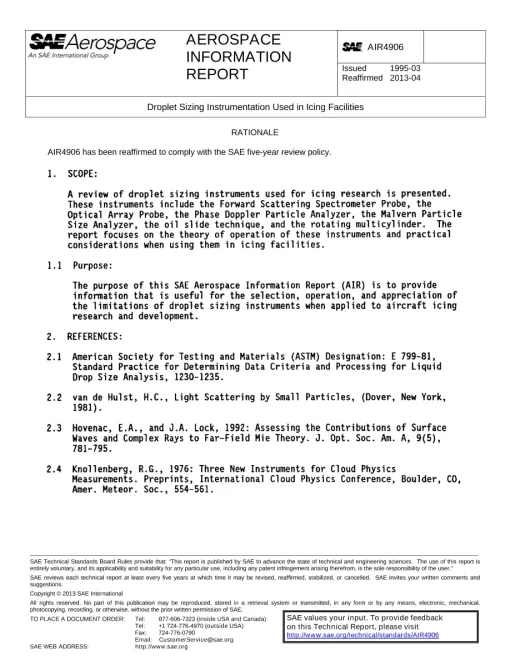 SAE AIR4906 pdf