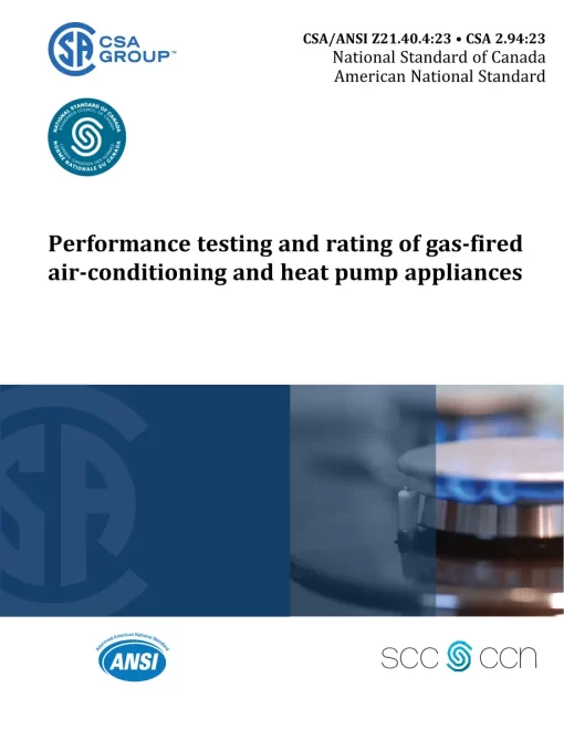 CSA ANSI Z21.40.4:23/CSA 2.94:23 pdf