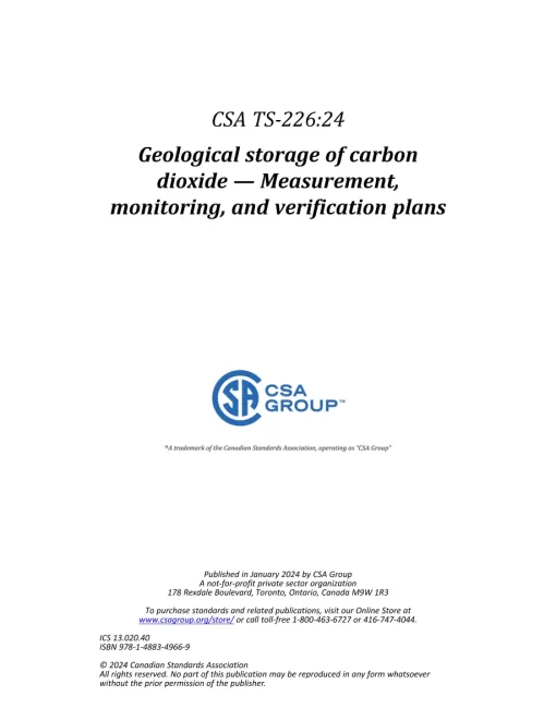 CSA TS-226:24 pdf