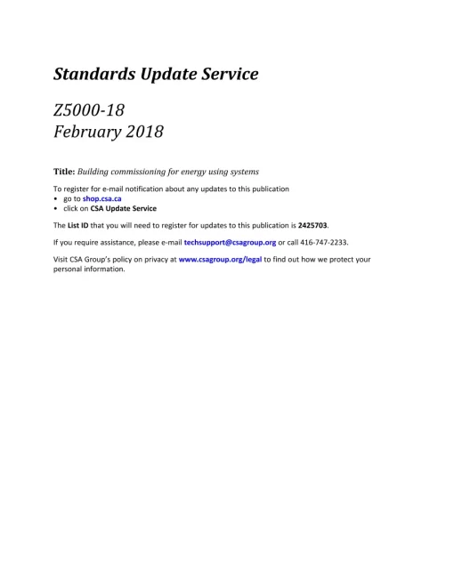 CSA Z5000-18 (R2022) pdf