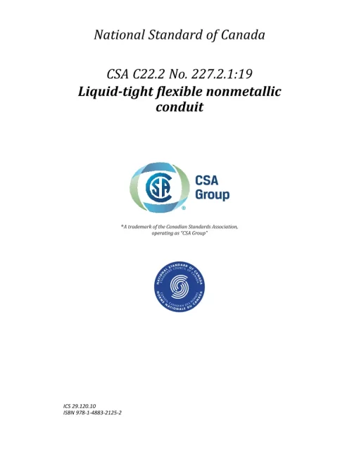 CSA C22.2 NO. 227.2.1:19 (R2023) pdf