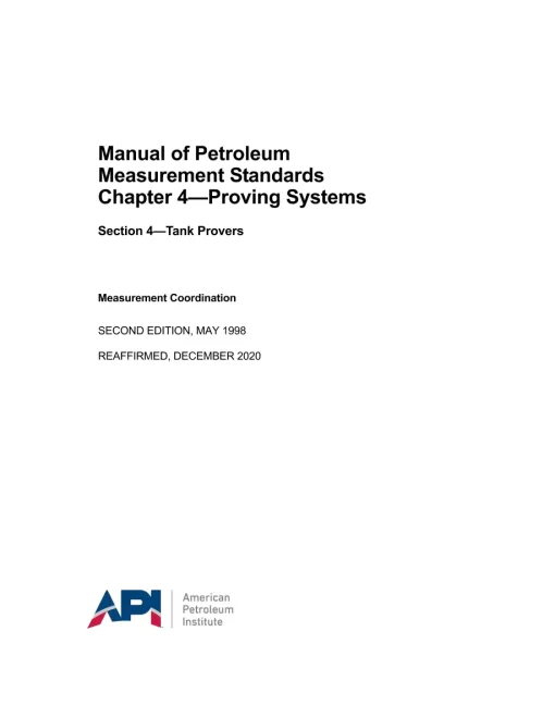 API MPMS Chapter 4.4 (R2020) pdf