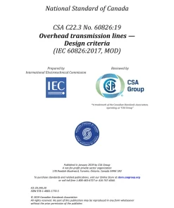 CSA C22.3 NO. 60826:19 (R2023) pdf