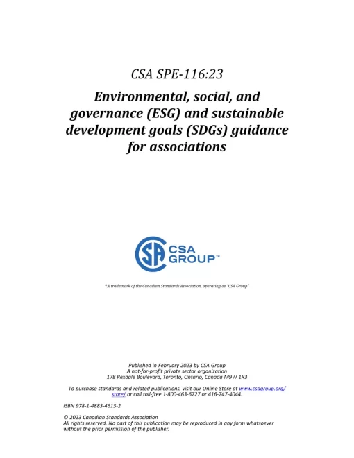 CSA SPE-116:23 pdf