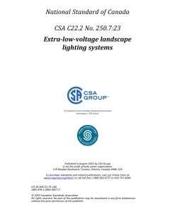 CSA C22.2 NO. 250.7:23 pdf