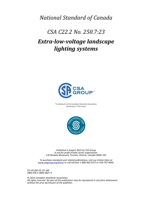 CSA C22.2 NO. 250.7:23 pdf