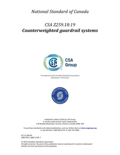 CSA Z259.18:19 (R2023) pdf