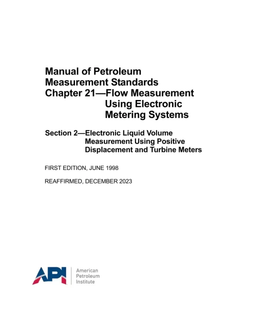 API MPMS Chapter 21.2 (R2023) pdf