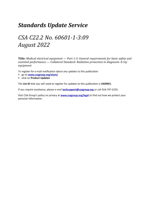 CSA C22.2 NO. 60601-1-3:09 + A1:15 (R2019) + A2:22 (CONS) pdf