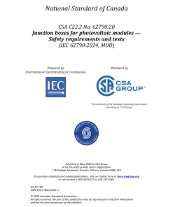 CSA C22.2 NO. 62790:20 pdf