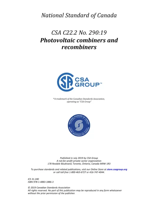 CSA C22.2 NO. 290:19 pdf